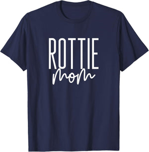 Rottie Mom Rottweiler Mama I Love My Rotweiller Dog T-Shirt - T-Shirt | Navy