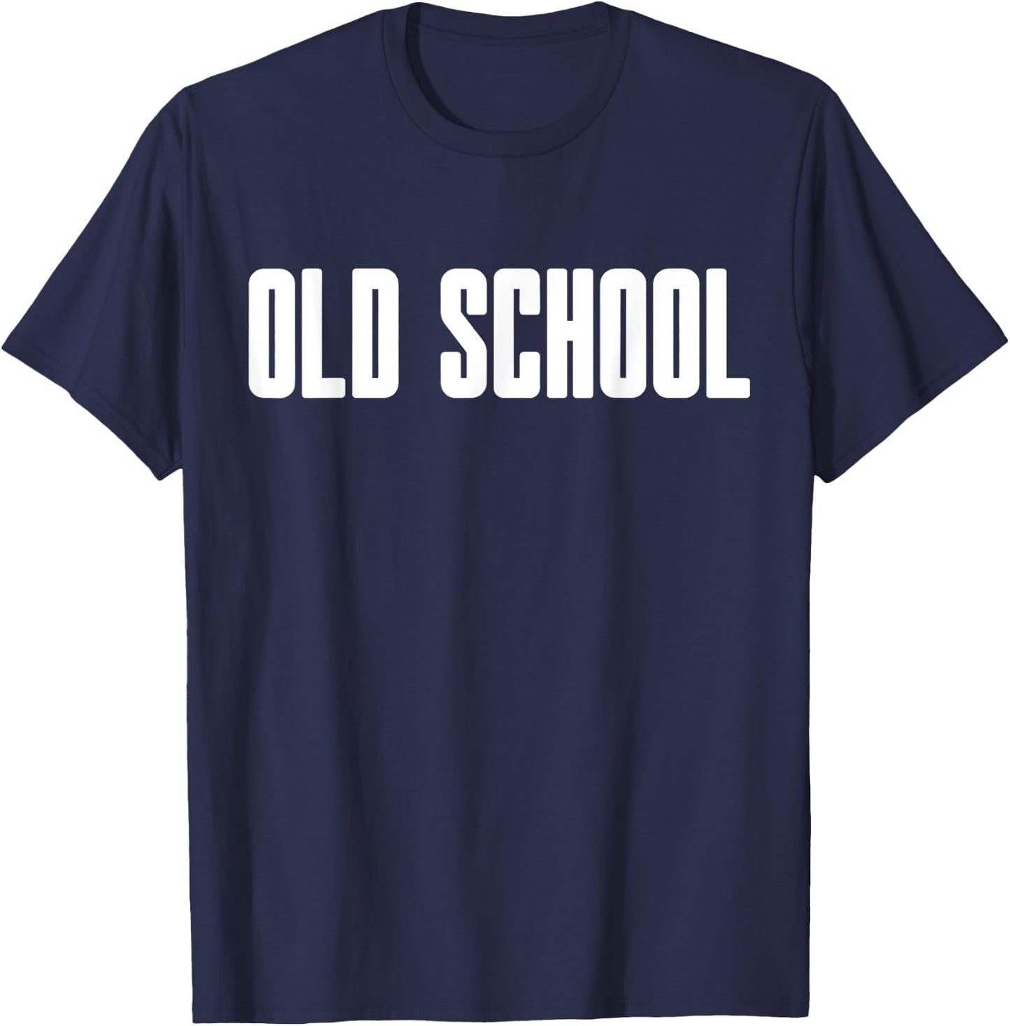 Old School - Classical Trendy 70s 80s 90s Fun T-Shirt - T-Shirt | Navy