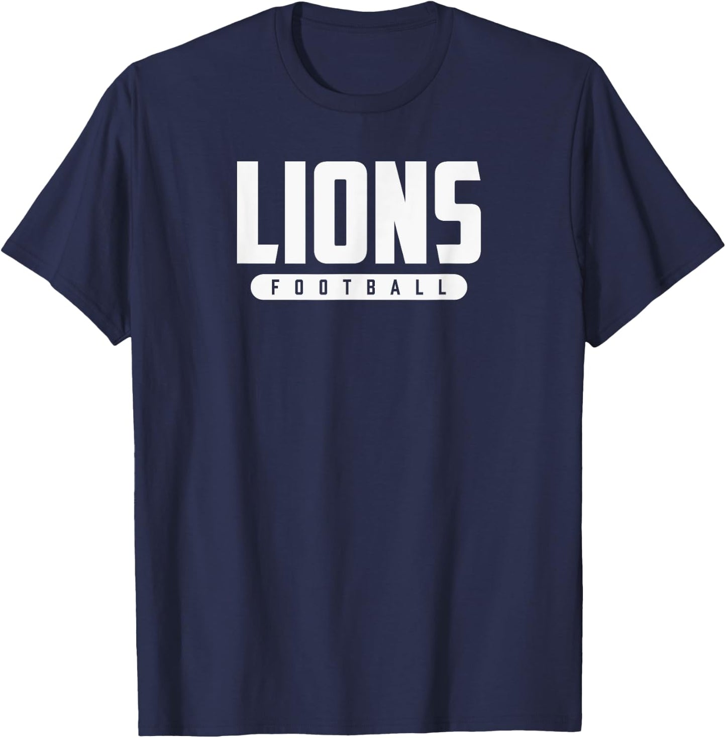 Moore Lions Football T-Shirt - T-Shirt | Navy