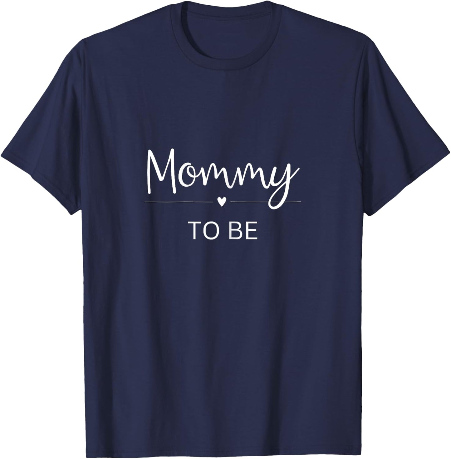 Mommy to be Mama Mom Pregnancy Baby Birth Lettering , black T-Shirt - T-Shirt | Navy