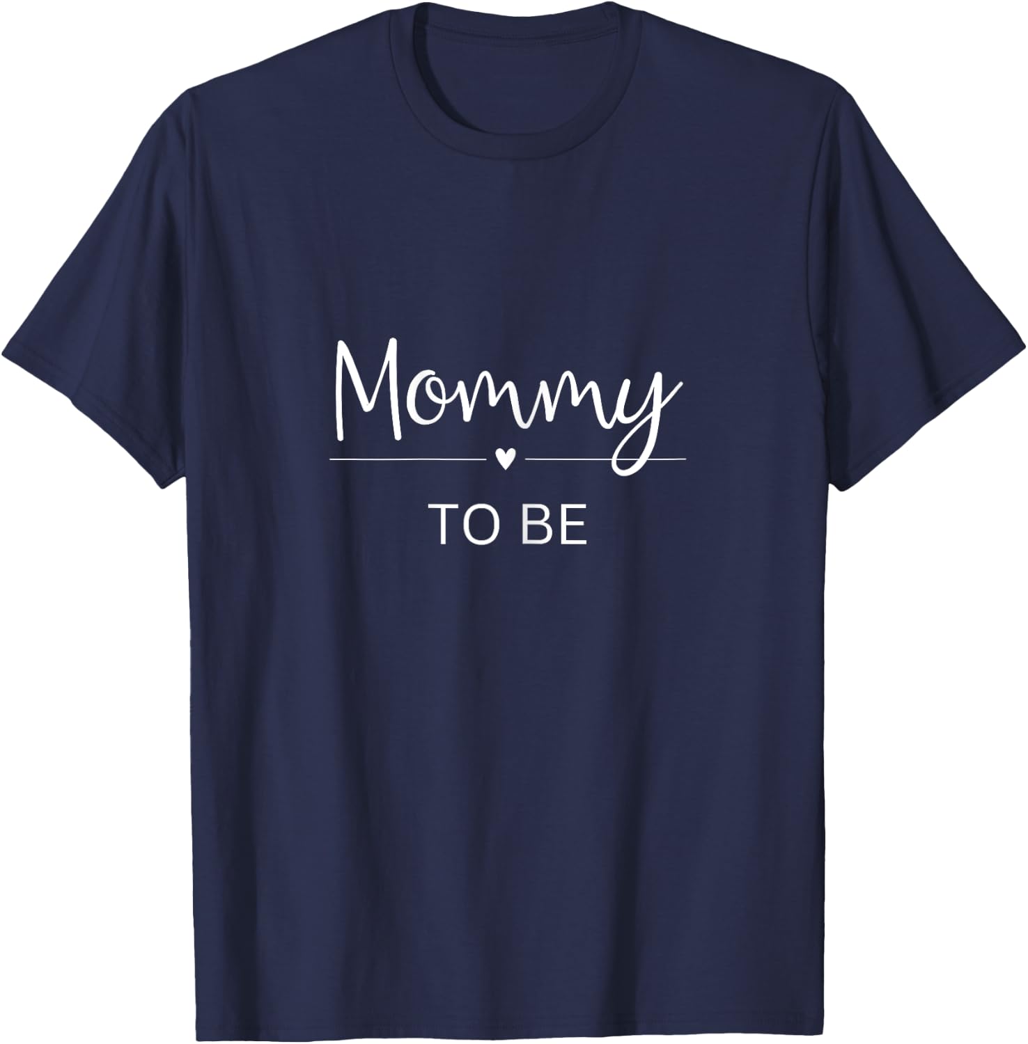Mommy to be Mama Mom Pregnancy Baby Birth Lettering , black T-Shirt - T-Shirt | Navy