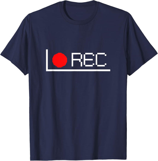 Camera Design - Film Photo Audio Music Video Tape REC Retro Oldschool Video Camcorder Recording Record VCR-VHS T-Shirt - T-Shirt | Navy