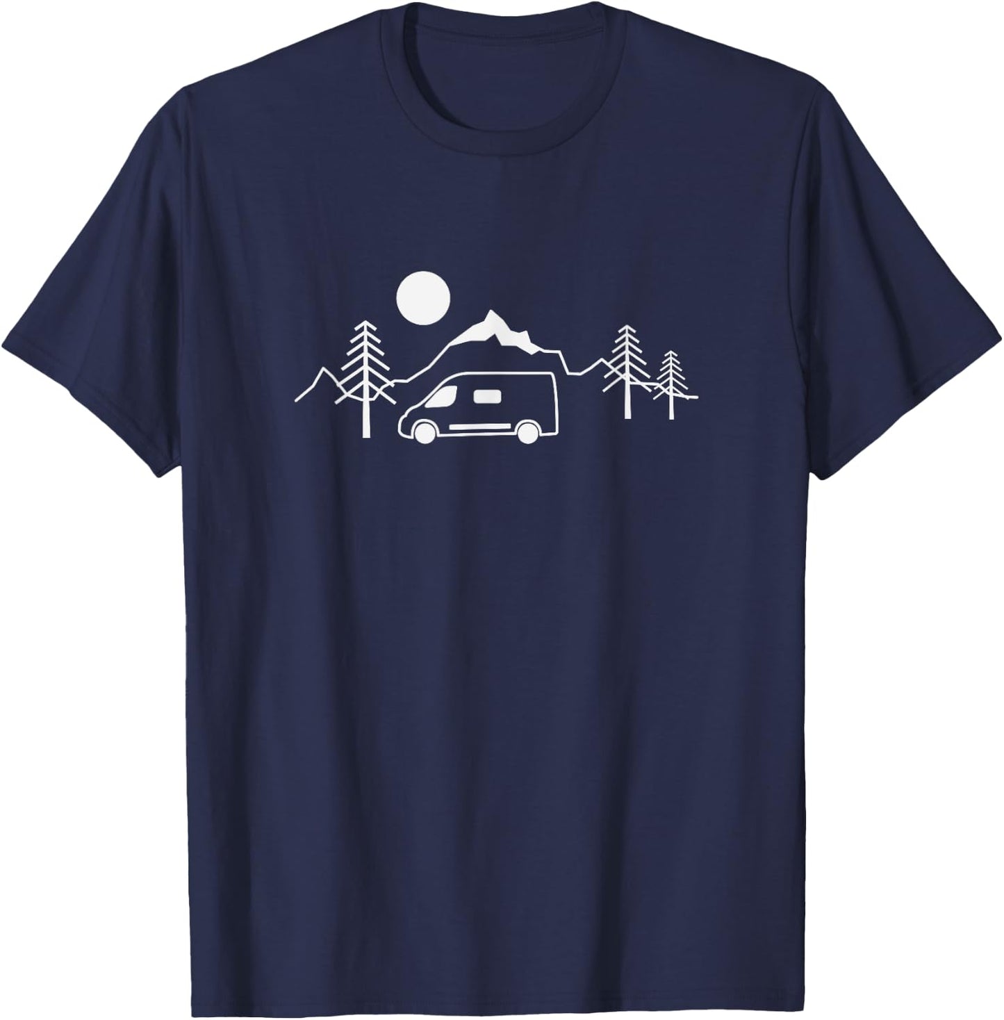 Travel with a Van In the Mountains T-Shirt - T-Shirt | Navy