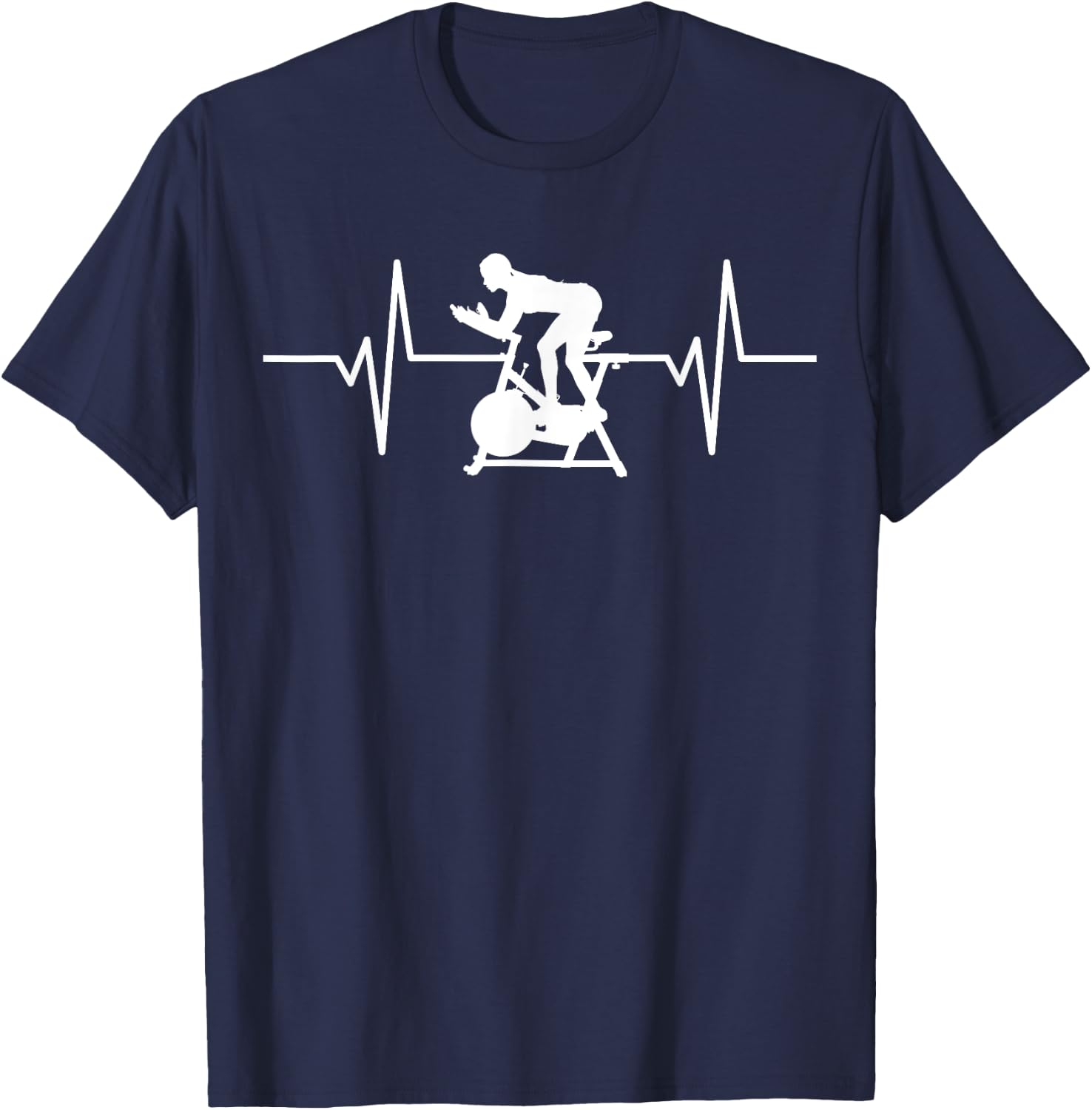 Indoor Cycling Spin Cycling Exercise Bike Indoor Bike Gift T-Shirt - T-Shirt | Navy