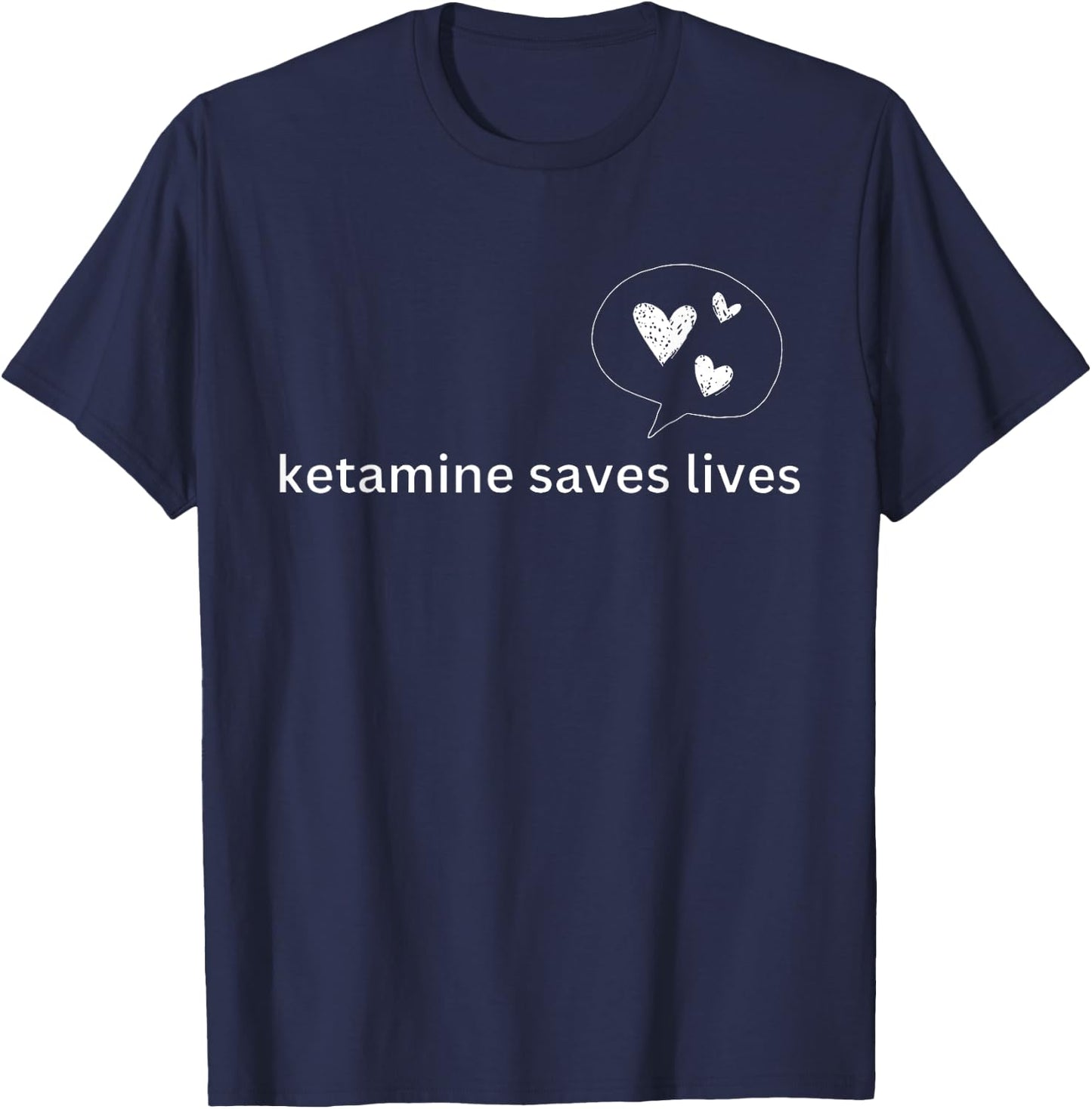 Ketamine Horse Emergency | Ketamine Saves Lives T-Shirt - T-Shirt | Navy