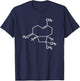Caryophyllene Cannabis Terpene Molecule Subtle Stoner Shirt T-Shirt - T-Shirt | Navy