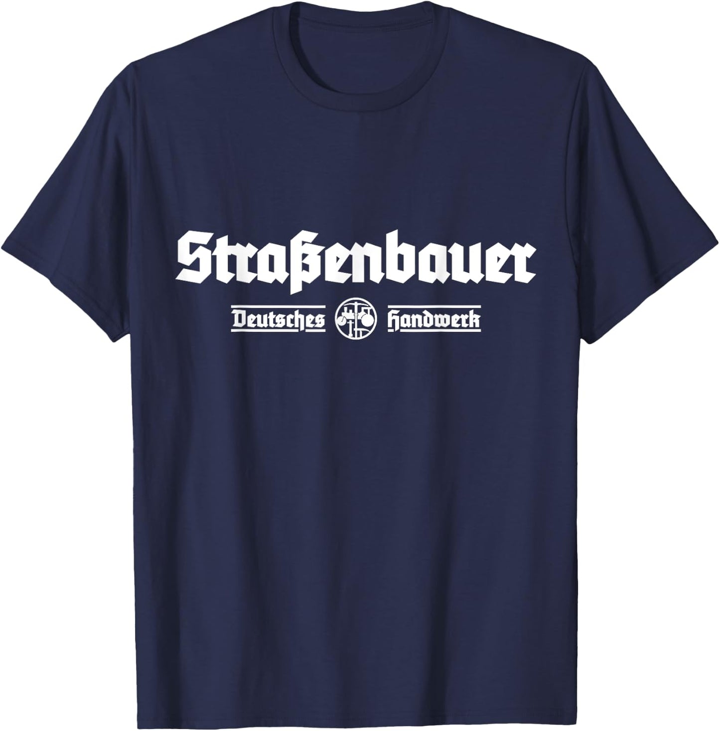 Straßenbauer Straßenbau Zunftzeichen Gift , black T-Shirt - T-Shirt | Navy