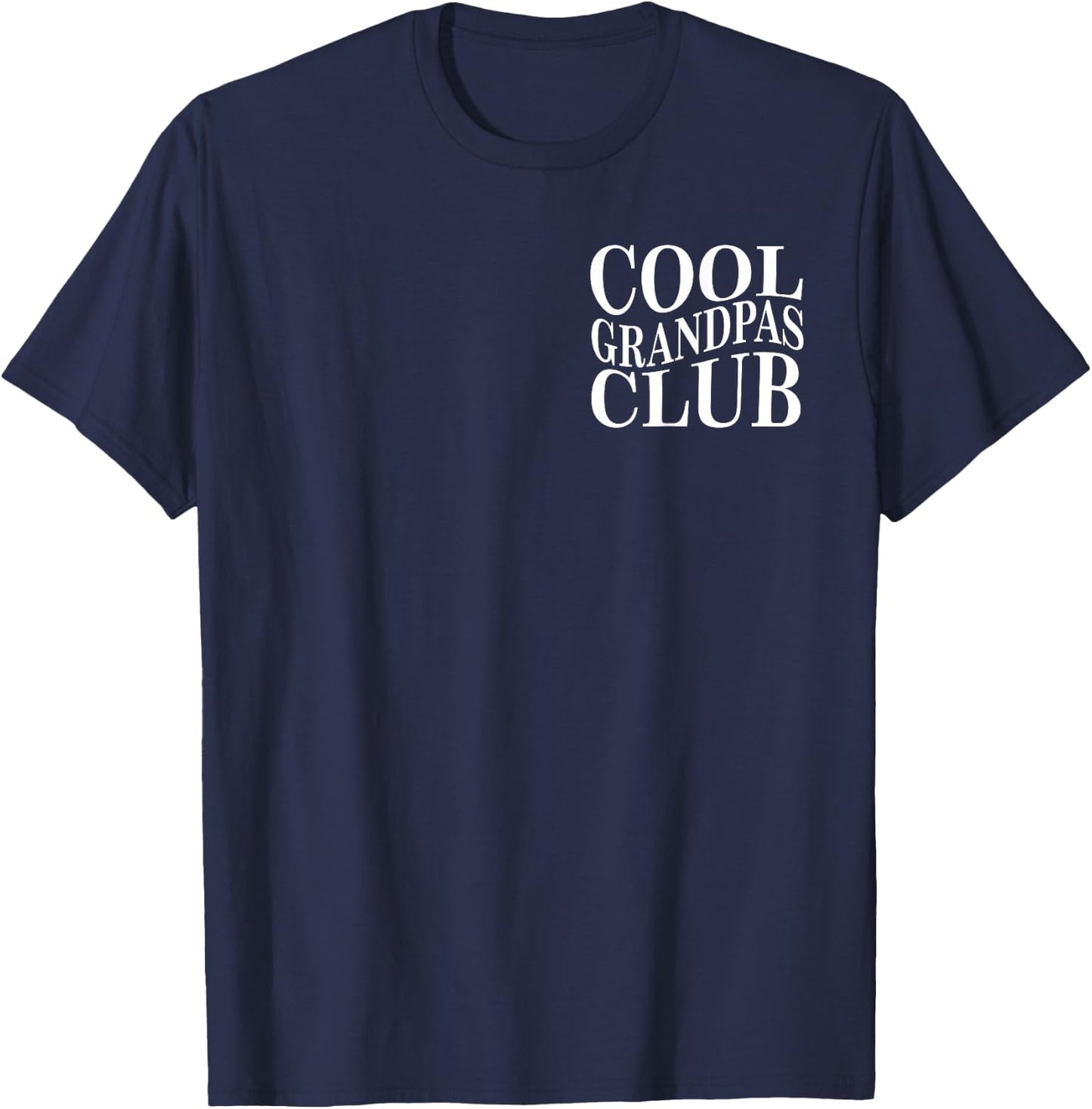Cool Grandpas Club Shirt Father's Day Best Cool Grandpa T-Shirt - T-Shirt | Navy