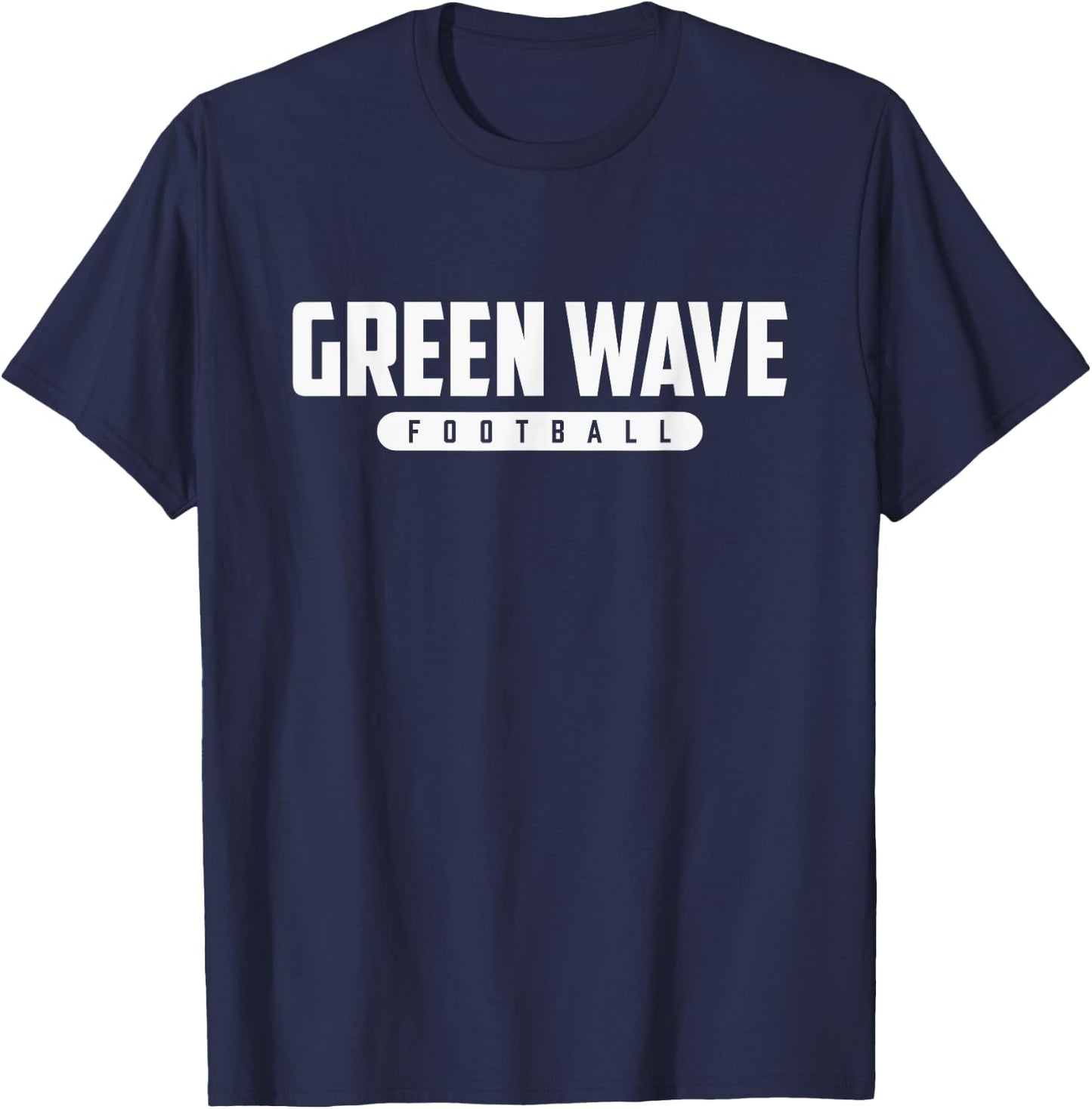 West Point Green Wave Football T-Shirt - T-Shirt | Navy