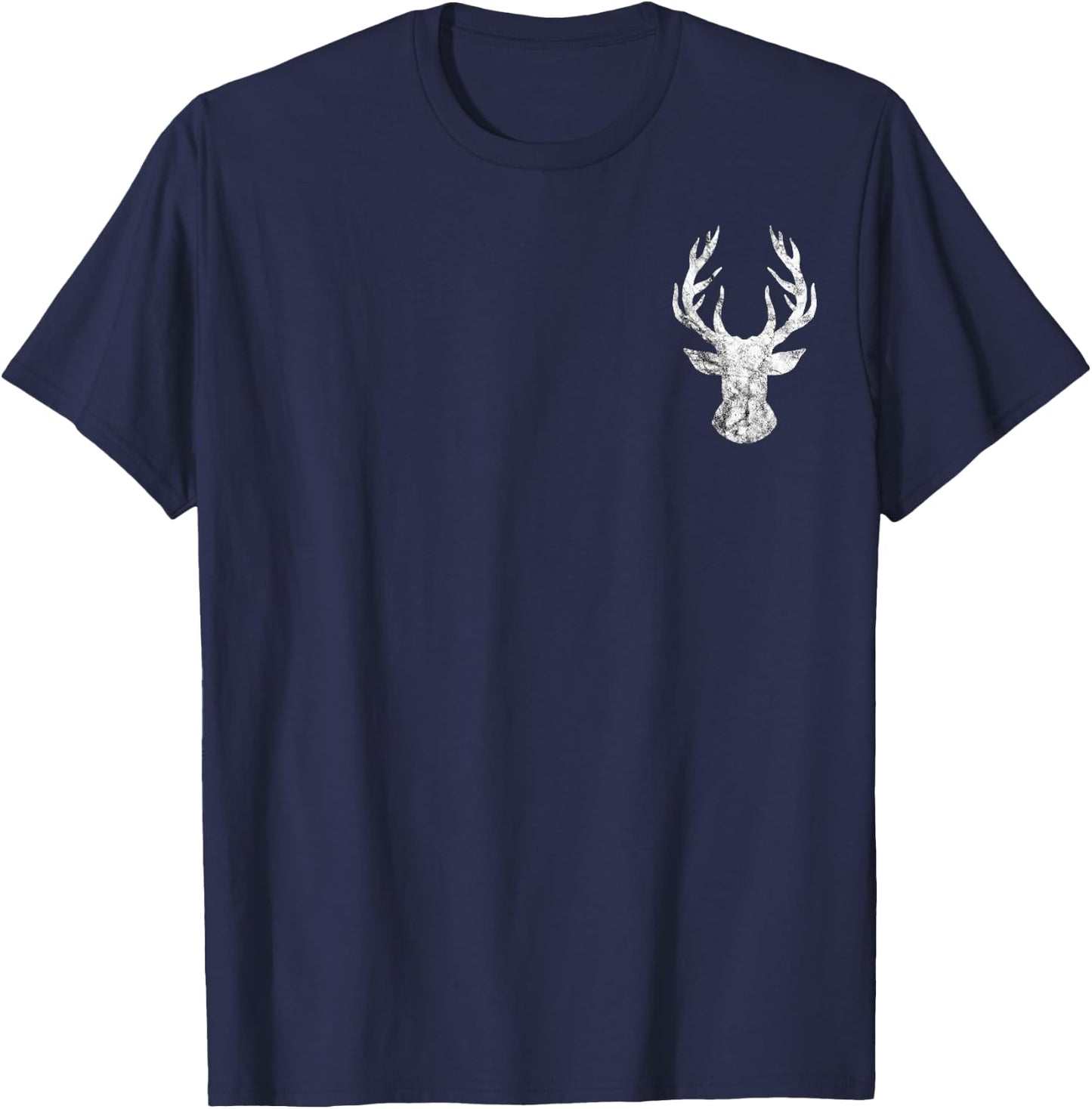 Deer Hunting Season Outdoor Deer Hunter Stag Antlers Hunt T-Shirt - T-Shirt | Navy