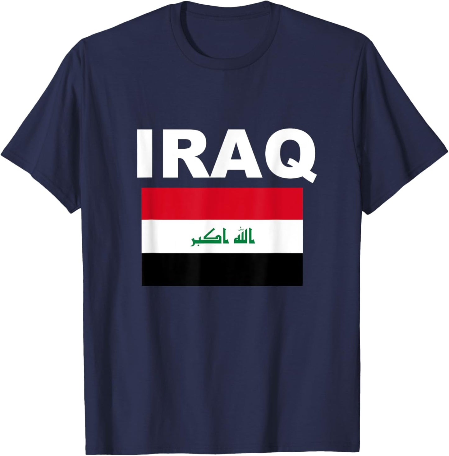Flag Iraq Cool Iraqi Pride Flags Jersey Gift T-Shirt - T-Shirt | Navy