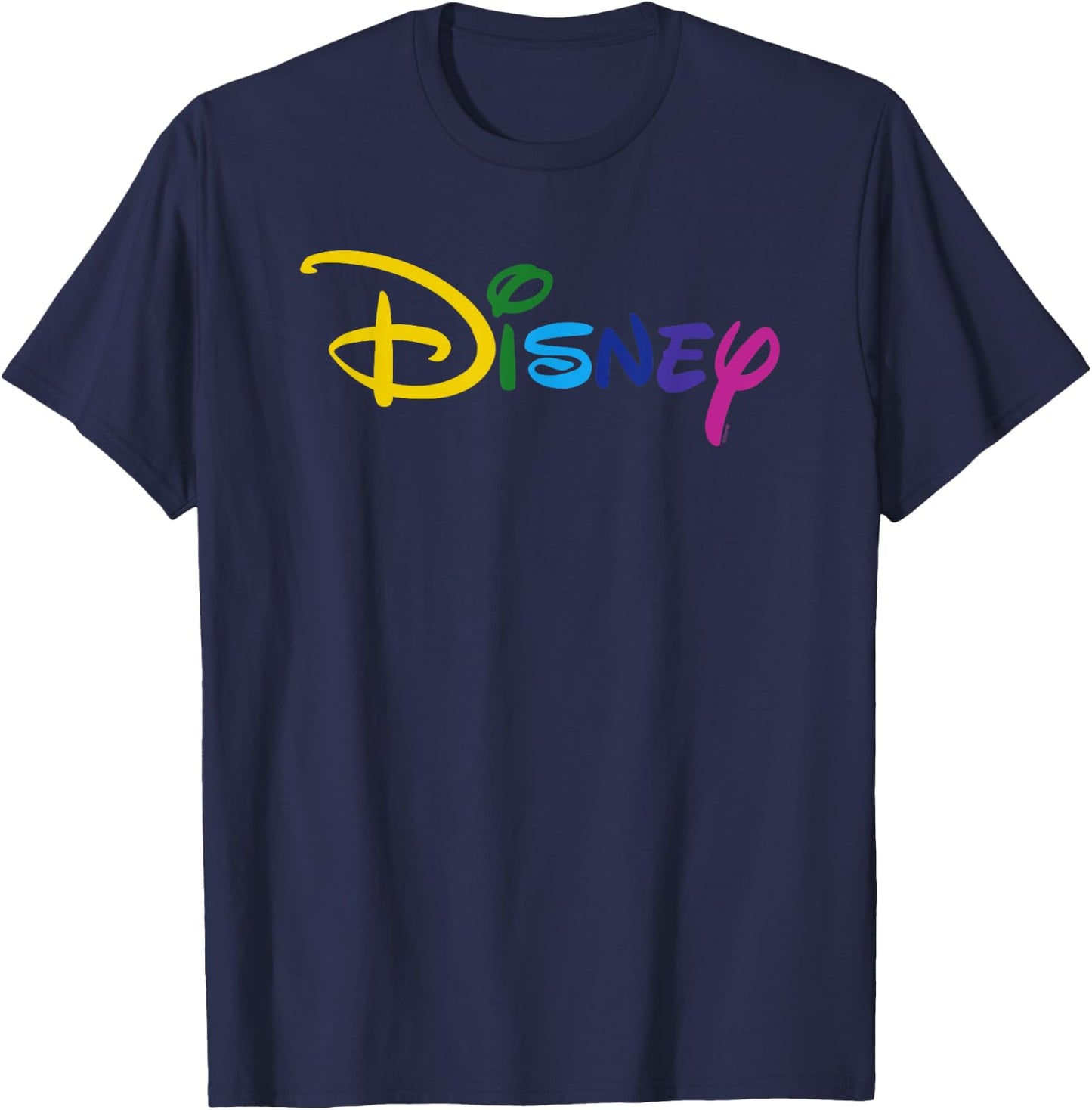 Disney Logo Colour , black T-Shirt - T-Shirt | Navy