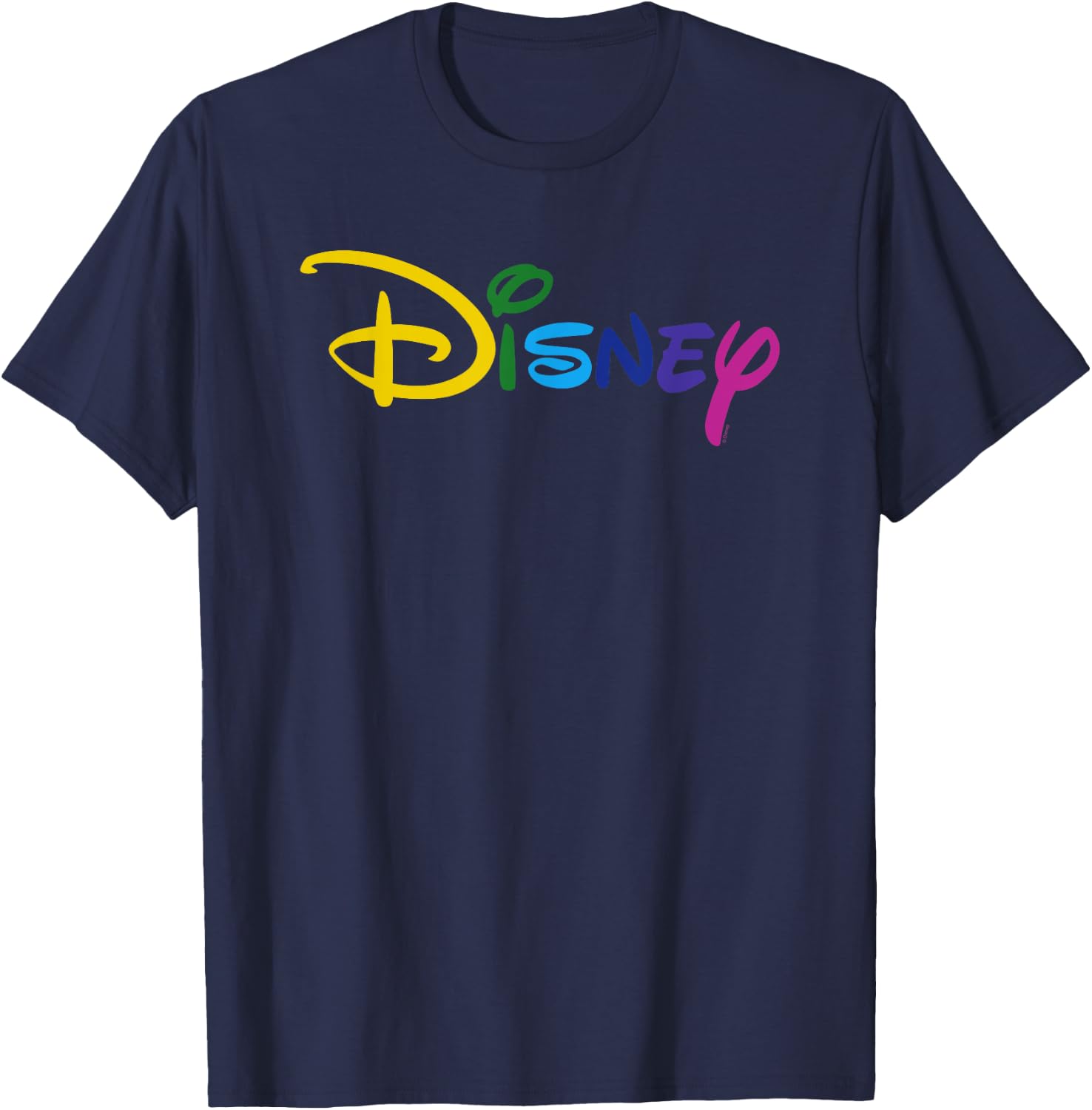 Disney Logo Colour , black T-Shirt - T-Shirt | Navy