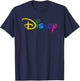 Disney Logo Colour , black T-Shirt - T-Shirt | Navy