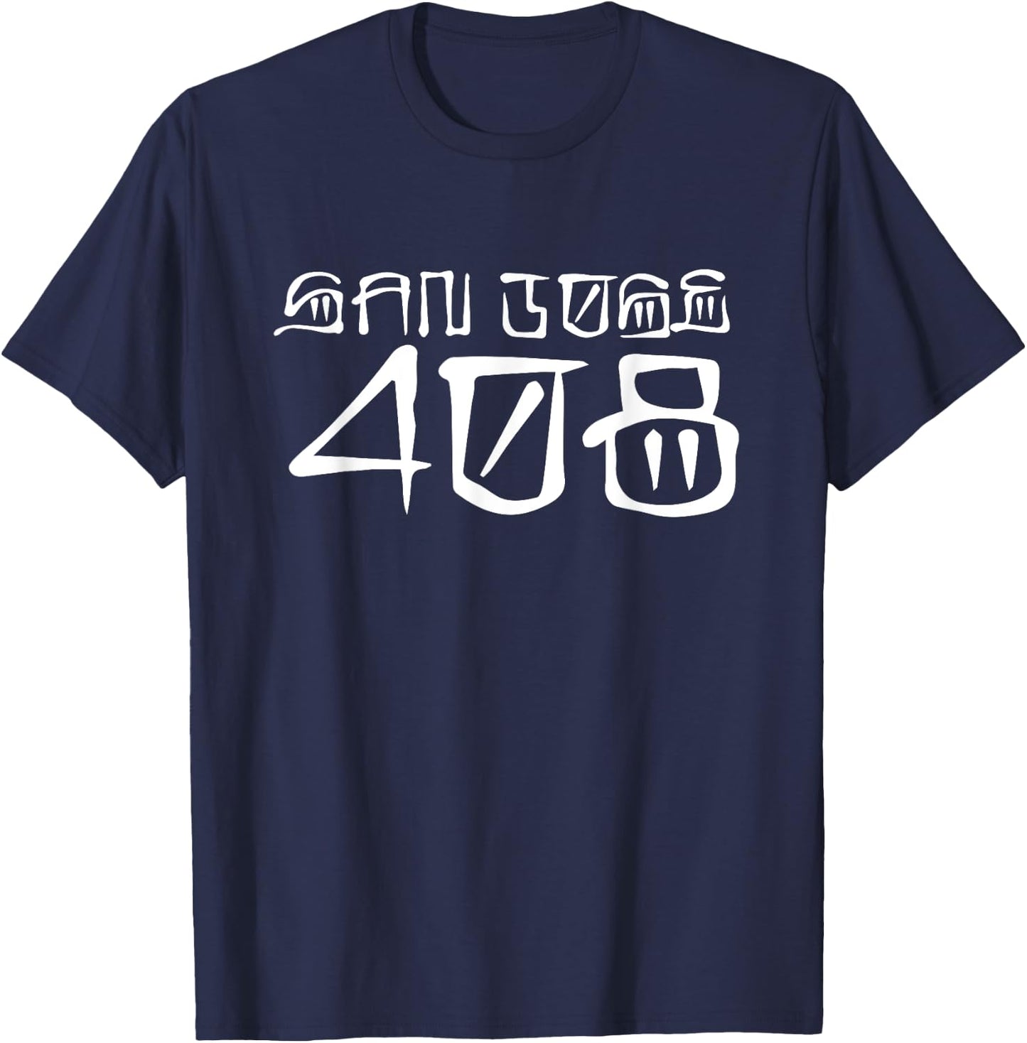 San Jose, SJ, 408, San Jose Pride, San Jo, Old School Cholo T-Shirt - T-Shirt | Navy