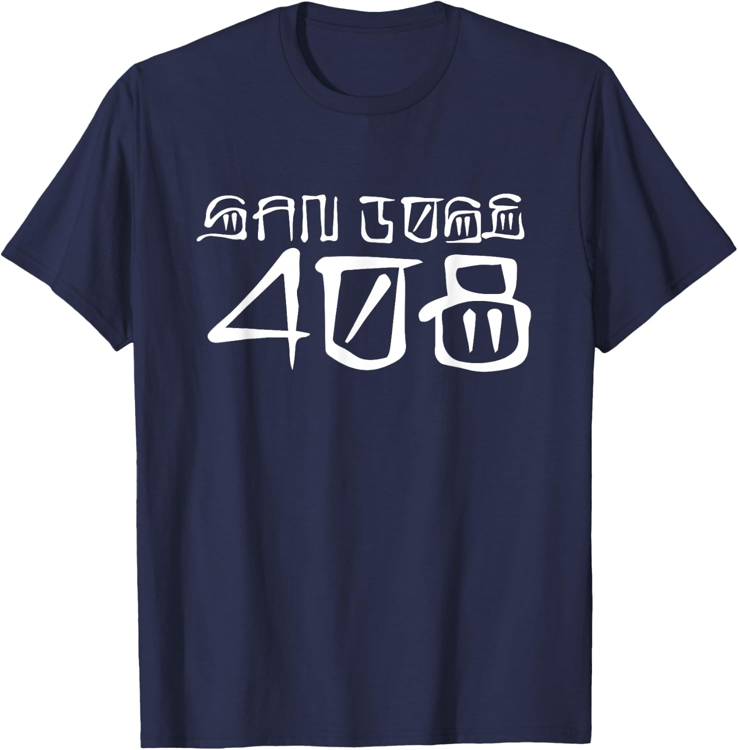 San Jose, SJ, 408, San Jose Pride, San Jo, Old School Cholo T-Shirt - T-Shirt | Navy