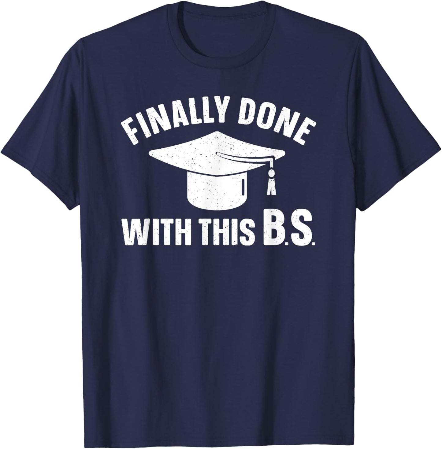 Graduation Art Women Bachelor Of Science Graduation T-Shirt - T-Shirt | Navy