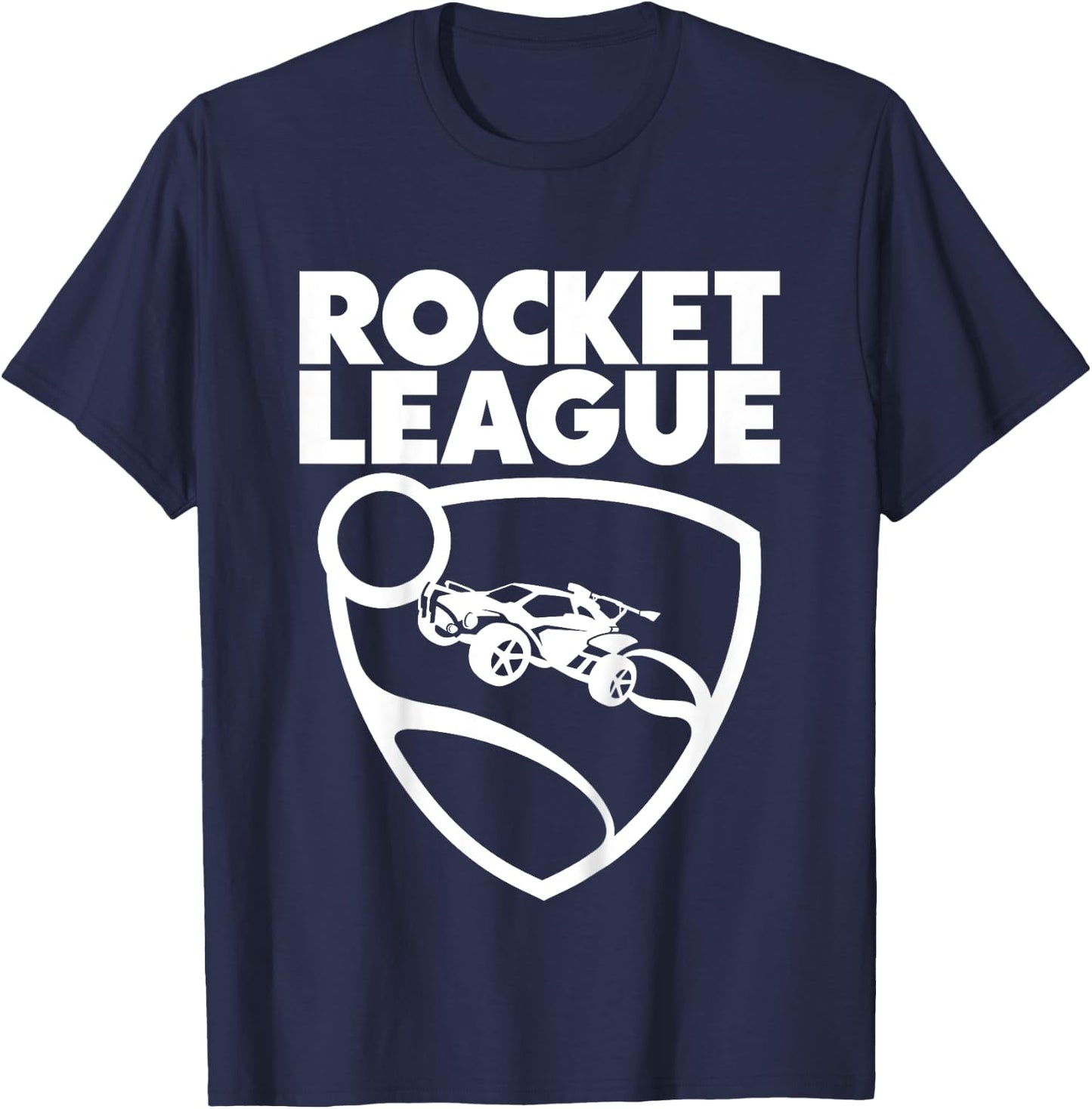 Children's Text Rocket League with Logo Children's T-Shirt - T-Shirt | Navy