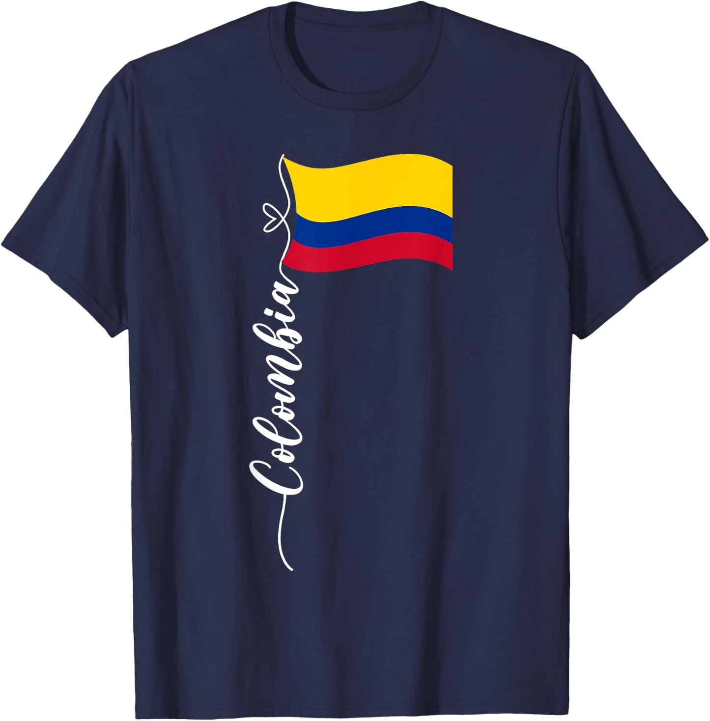 Colombian Flag Colombia National Hispanic Heritage Month T-Shirt - T-Shirt | Navy