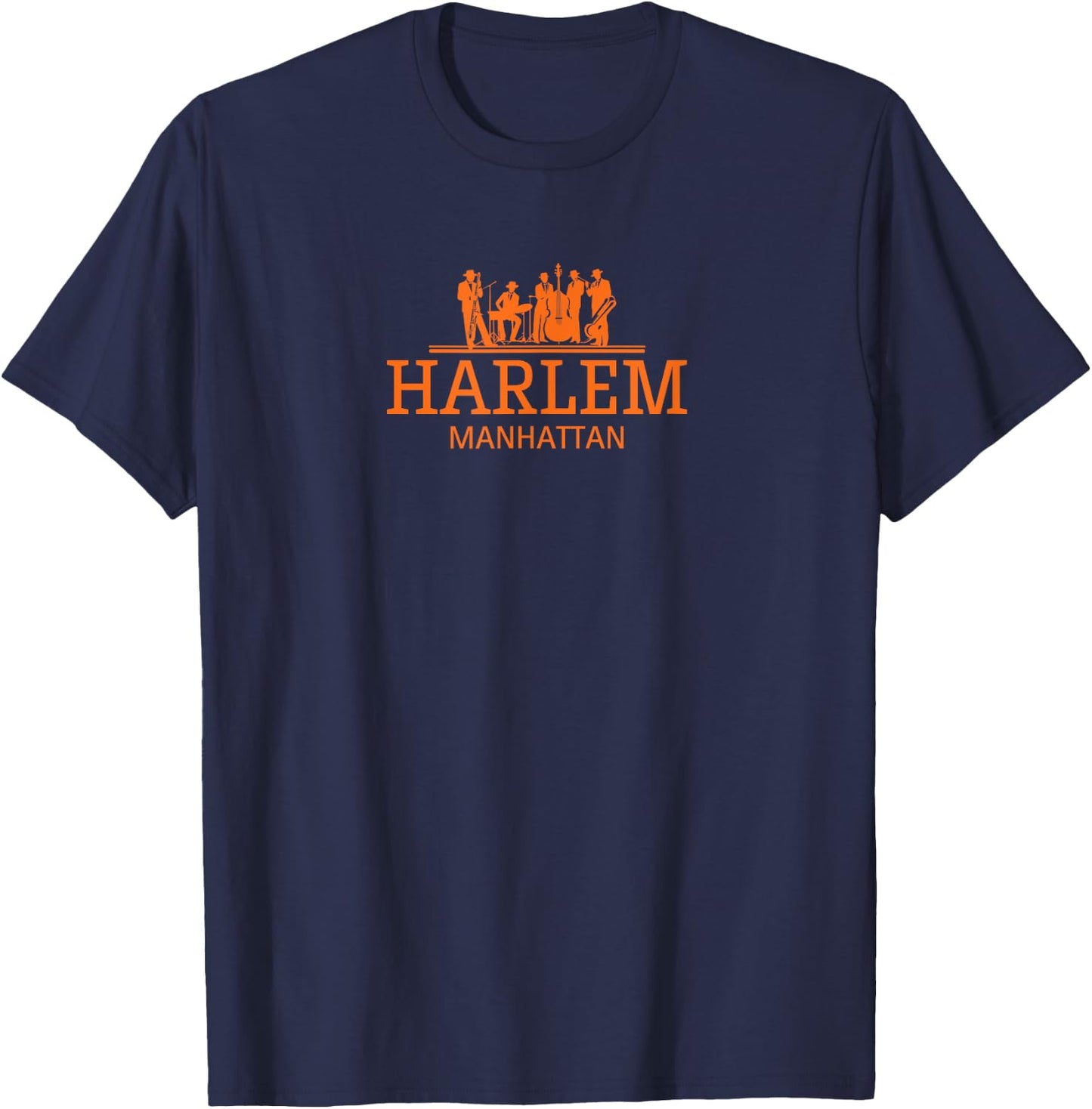 Harlem Manhattan - Orange Luxury Edition T-Shirt - T-Shirt | Navy