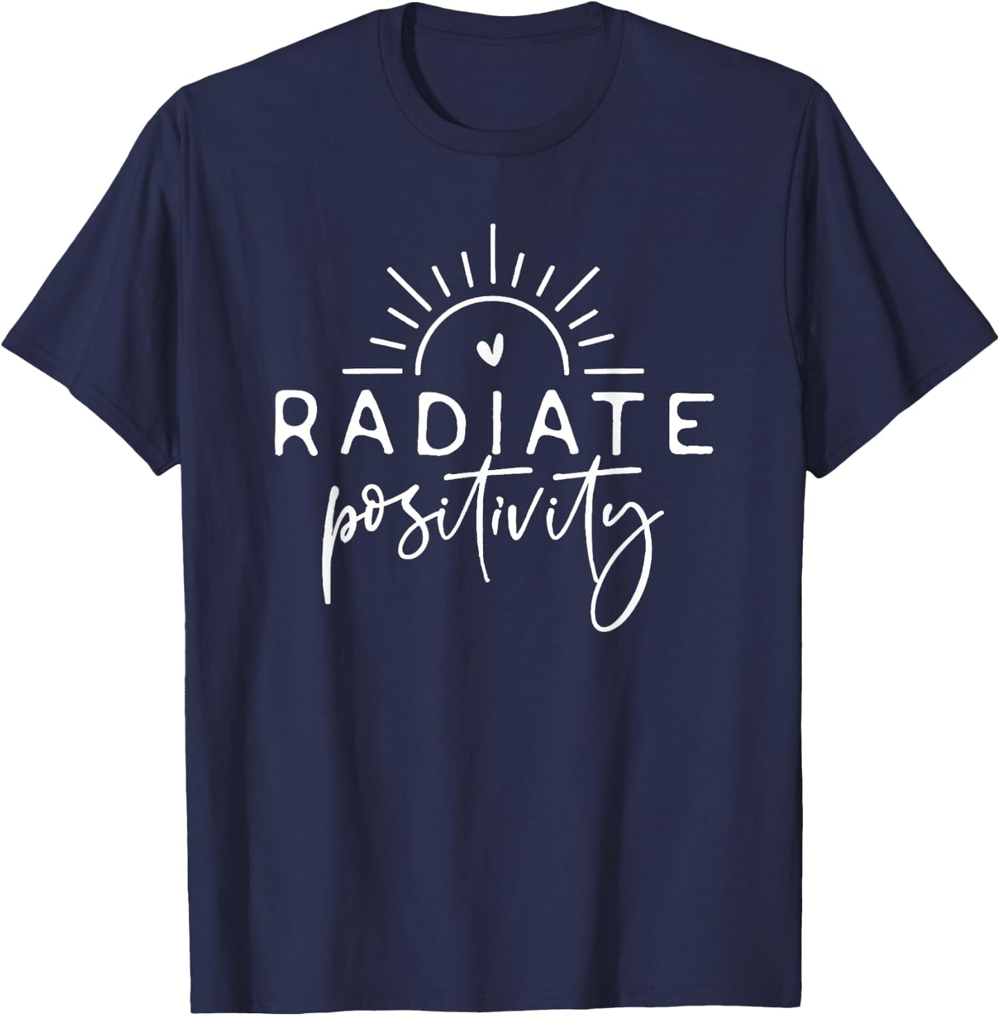 Radiate Positivity T-Shirt - T-Shirt | Navy