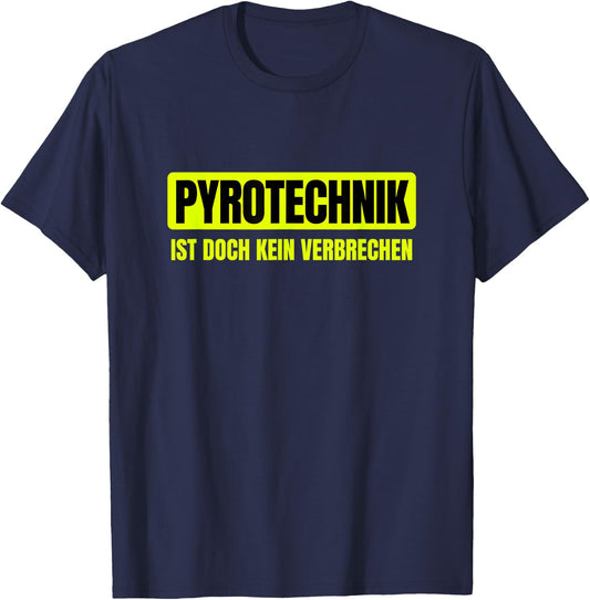 Pyrotechnik ist doch kein Verbrechen Hüftgold Eggers Outfit , black T-Shirt - T-Shirt | Navy