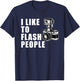 I Like to Flash People Camera T-Shirt - T-Shirt | Navy