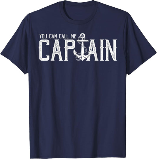 You can Call me Captain Bootsmann Matrose Vintage Kapitän T-Shirt - T-Shirt | Navy