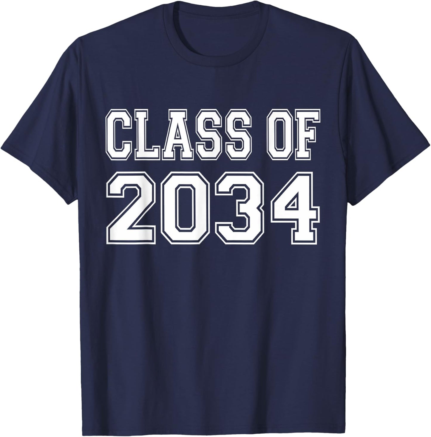 Class of 2034 Grow with Me T-Shirt - T-Shirt | Navy
