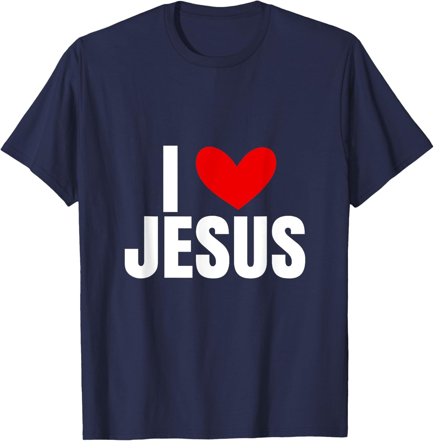 I Love Jesus T-Shirt - T-Shirt | Navy