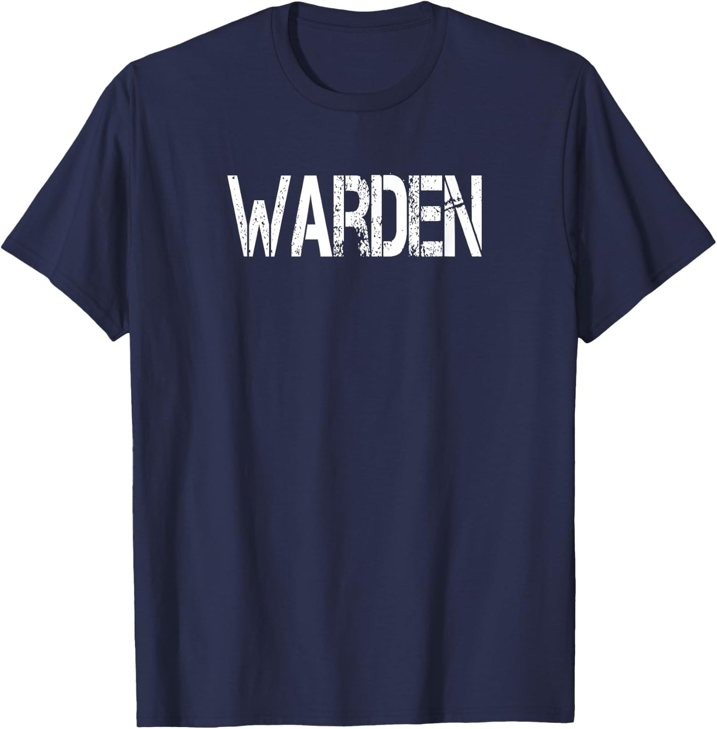 Warden Halloween Costume Game Fish Prison T-Shirt - T-Shirt | Navy