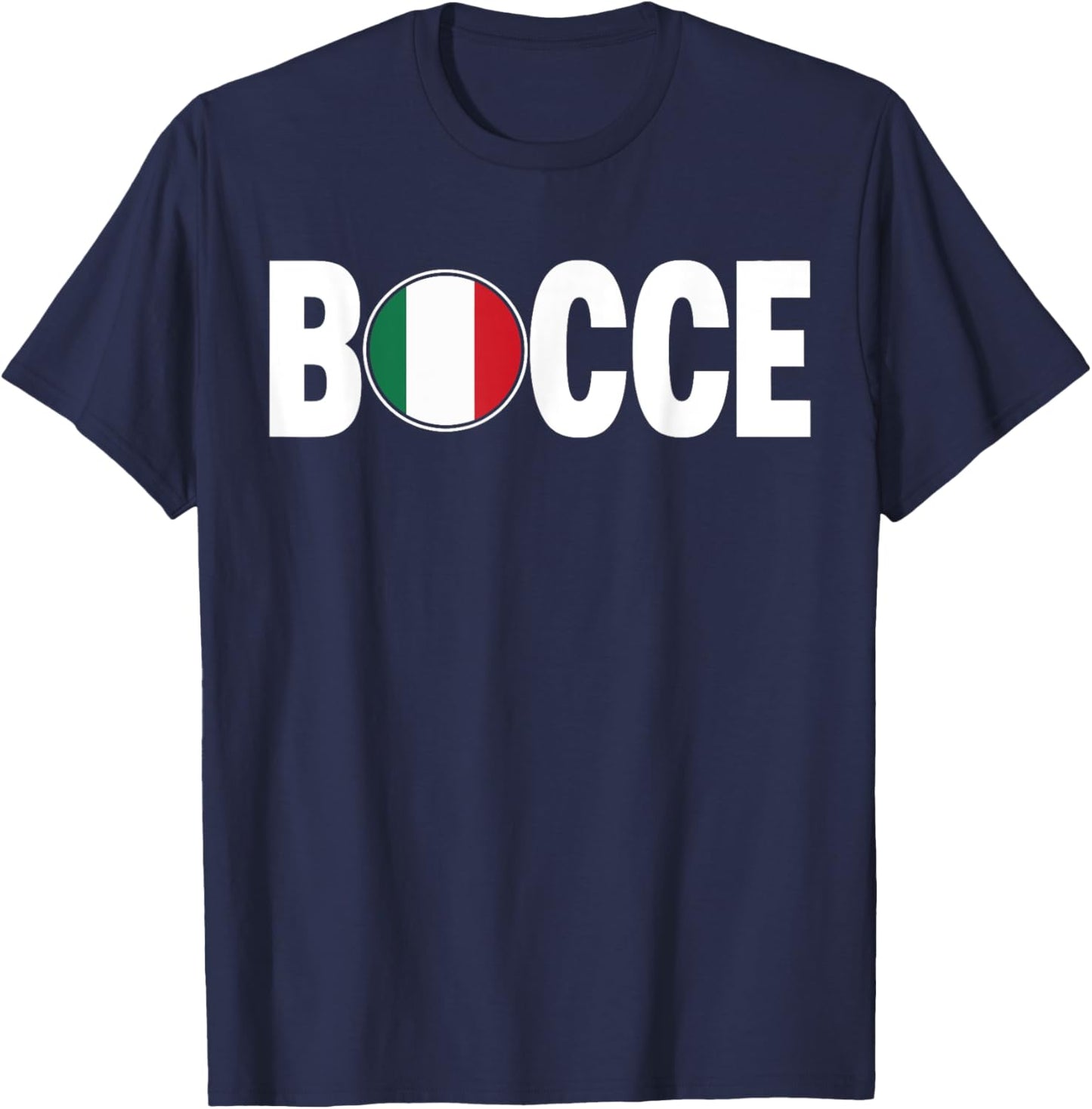 Bocce Ball Team Bocci Boccie National Italian Flag Sport Fan T-Shirt - T-Shirt | Navy