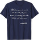 Colossians 3:23 Manuscript Christian Bible Verse T-Shirt - T-Shirt | Navy