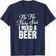 Ho Ho Holy Shit I Need A Beer Funny Christmas Drinking Gift T-Shirt - T-Shirt | Navy