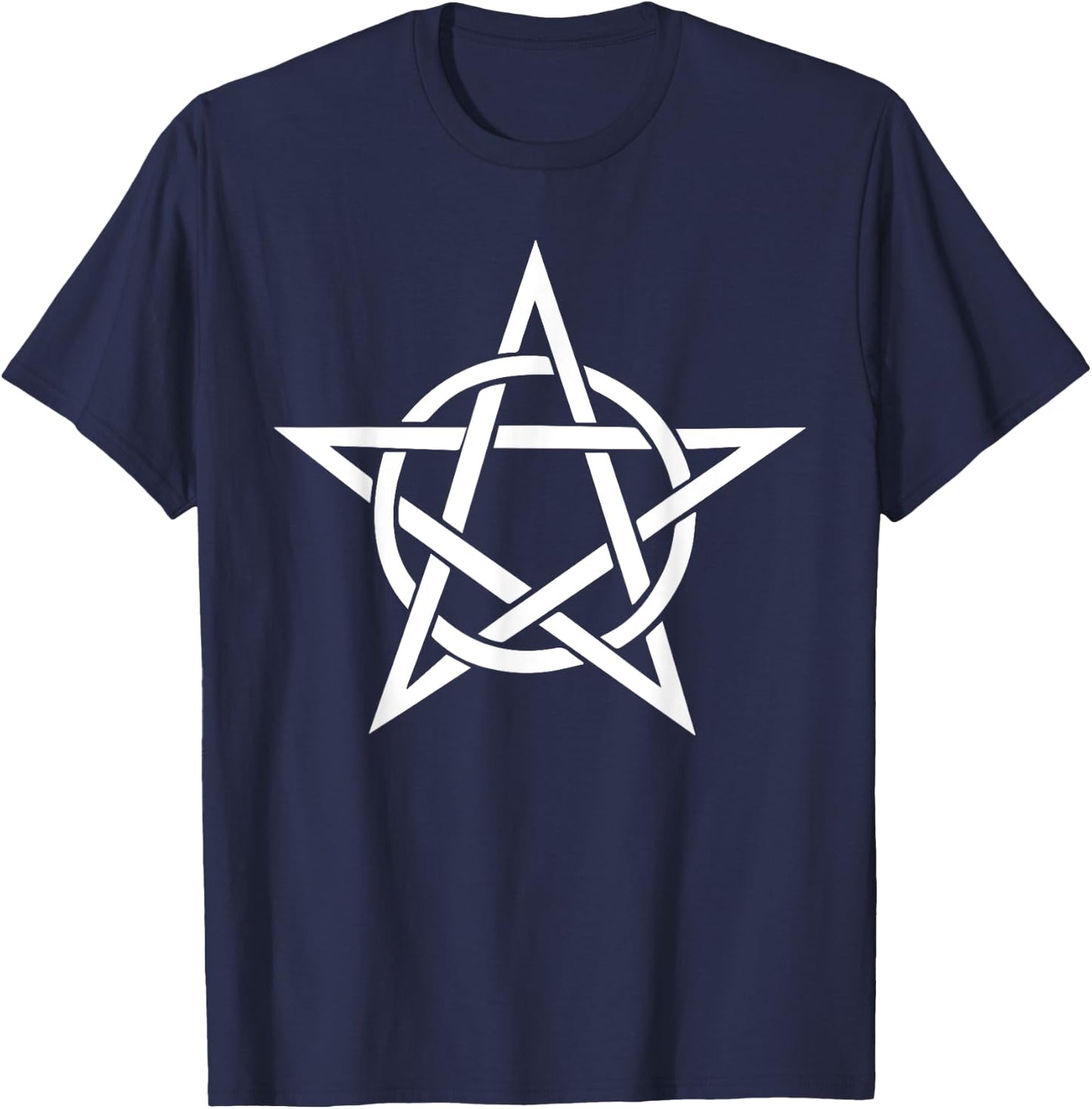 Wicca Pentacle Pentagram Halloween Rebel Gothic Punk T-Shirt - T-Shirt | Navy