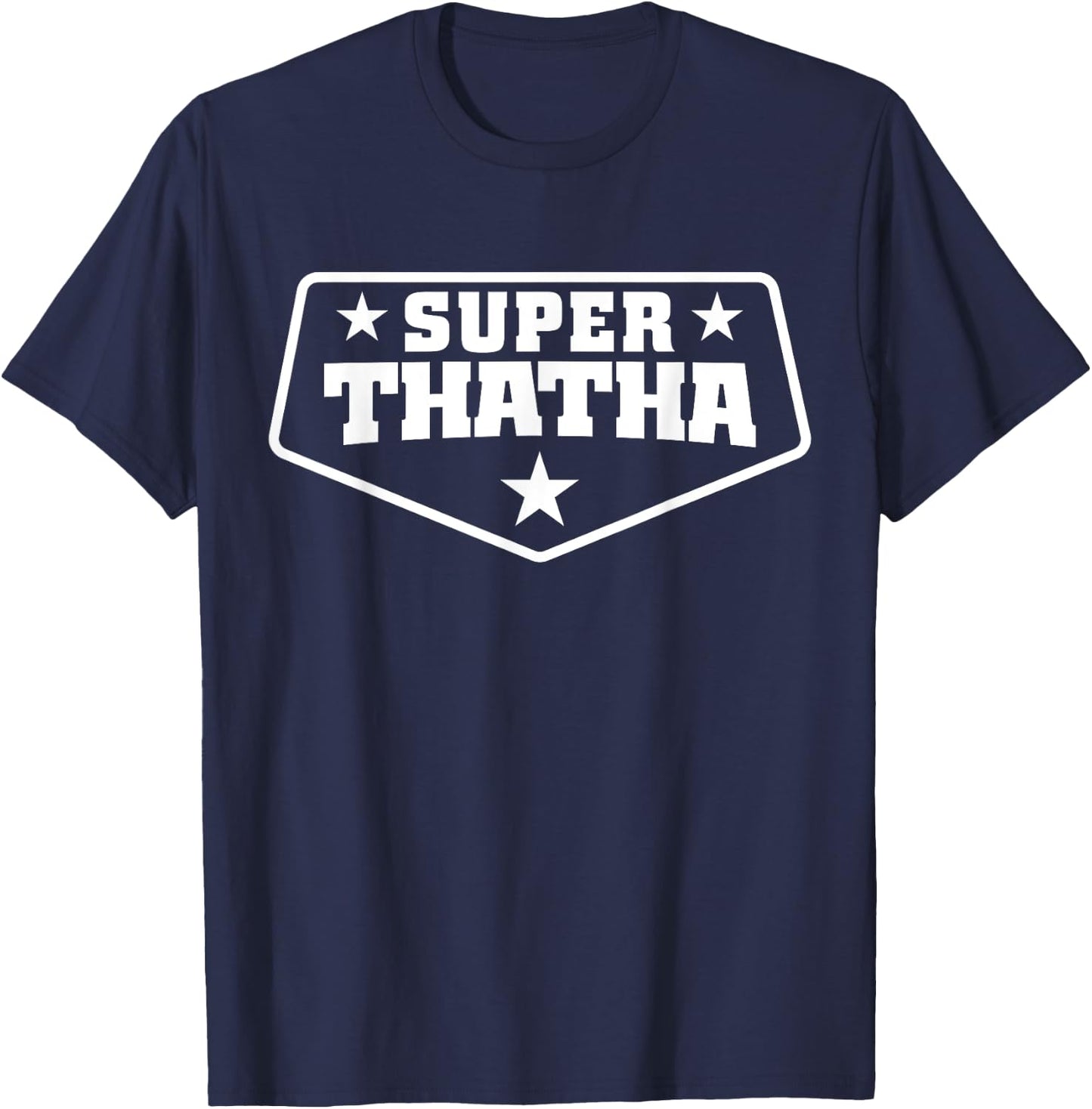Super Thatha Shirt for Tamil Grandpa T-Shirt - T-Shirt | Navy