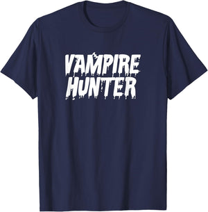 Vampire Hunter Halloween Costume T-Shirt - T-Shirt | Navy
