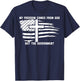 My Freedom Comes From God Not The Government American Flag T-Shirt - T-Shirt | Navy