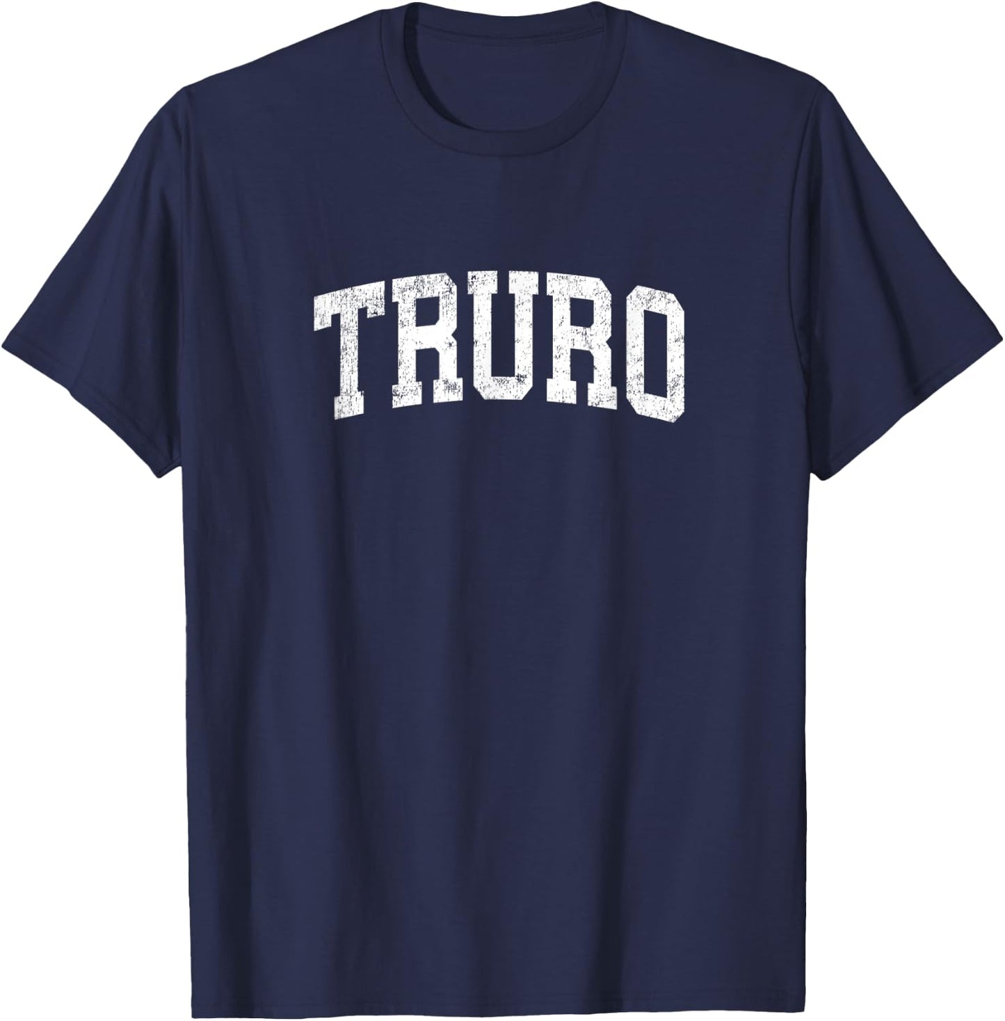 Truro Massachusetts MA Vintage Athletic Sports Design T-Shirt - T-Shirt | Navy