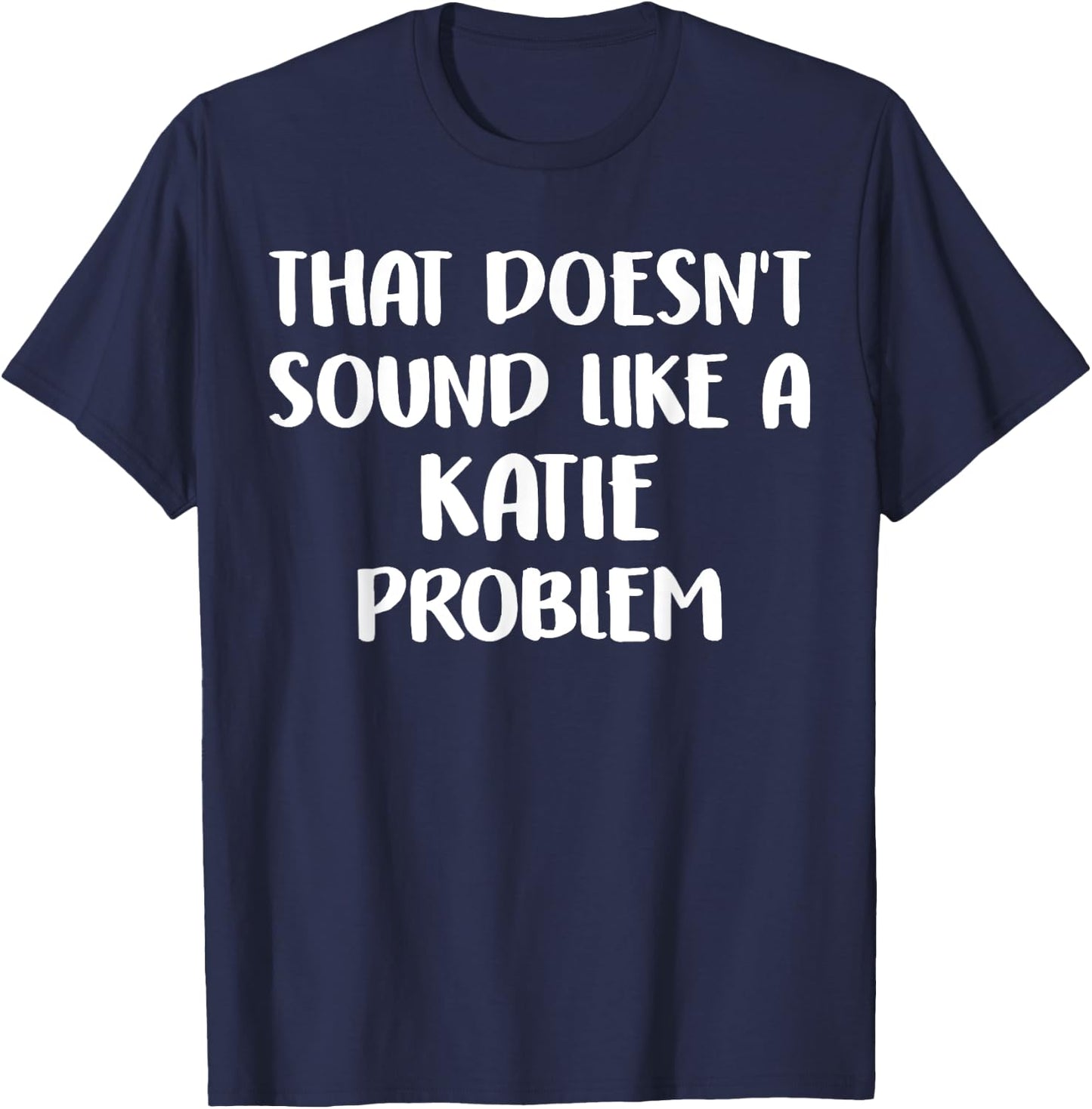 KATIE Personalized Cute Flower Girls KATIE Name T-Shirt - T-Shirt | Navy
