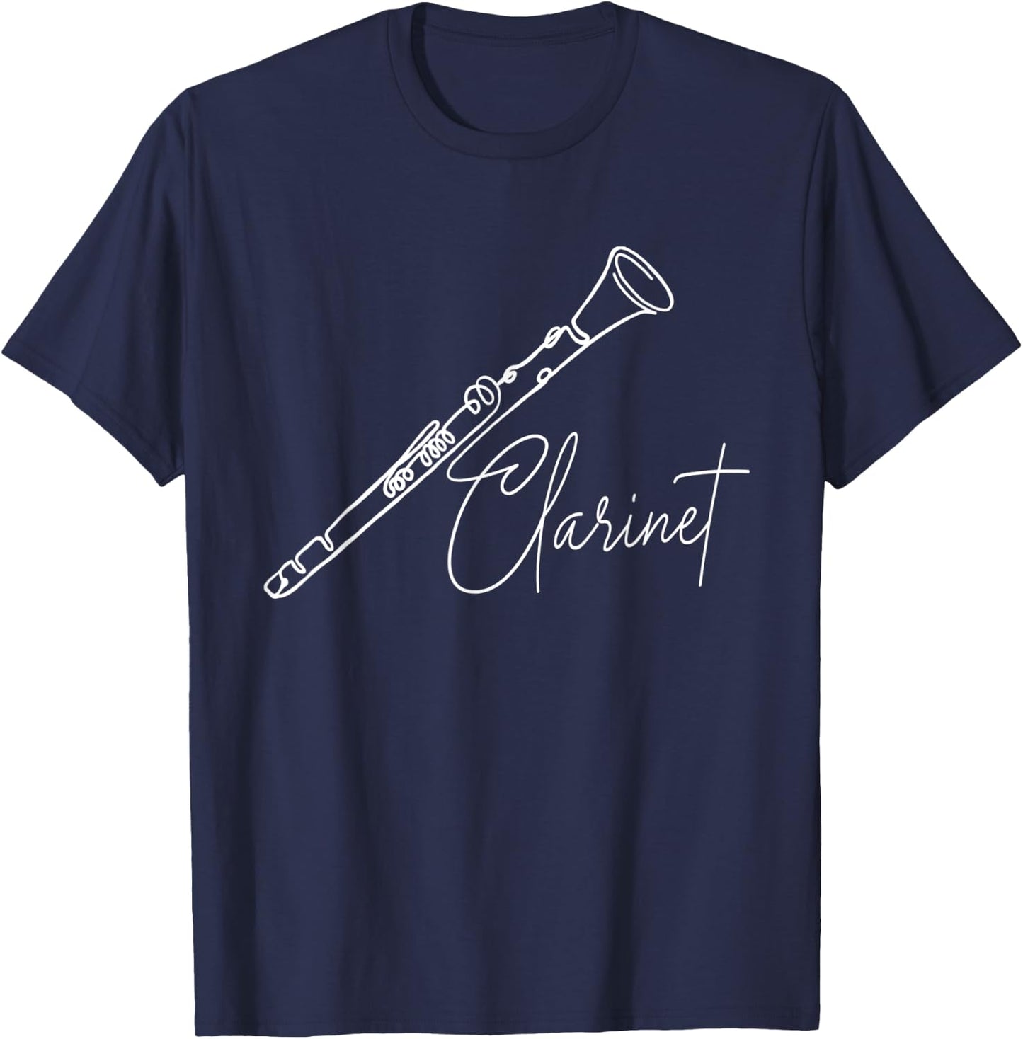 Clarinet - Clarinetist Music Lover Marching Band T-Shirt - T-Shirt | Navy