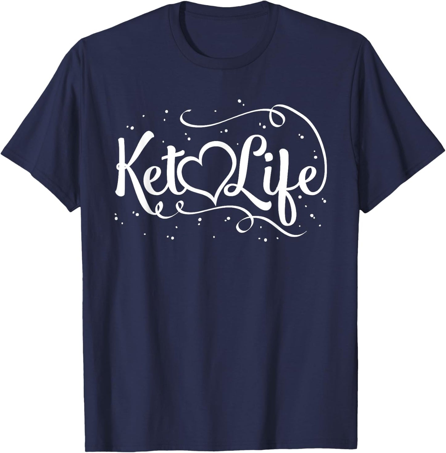 Funny Keto Shirt Ketones Fitness Ketogenic Ketosis Diet T-Shirt - T-Shirt | Navy