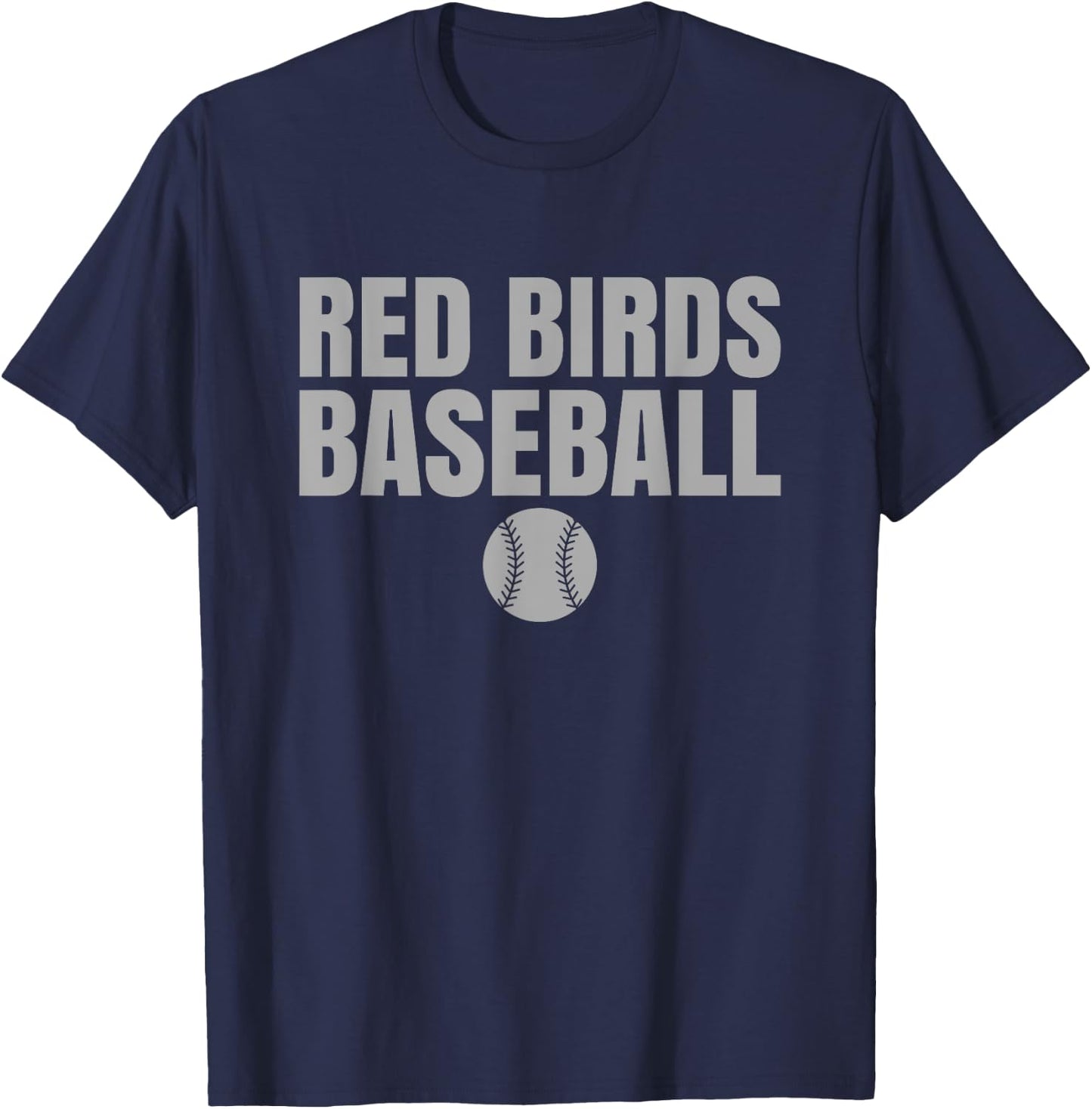 Loudonville Red Birds Baseball T-Shirt - T-Shirt | Navy