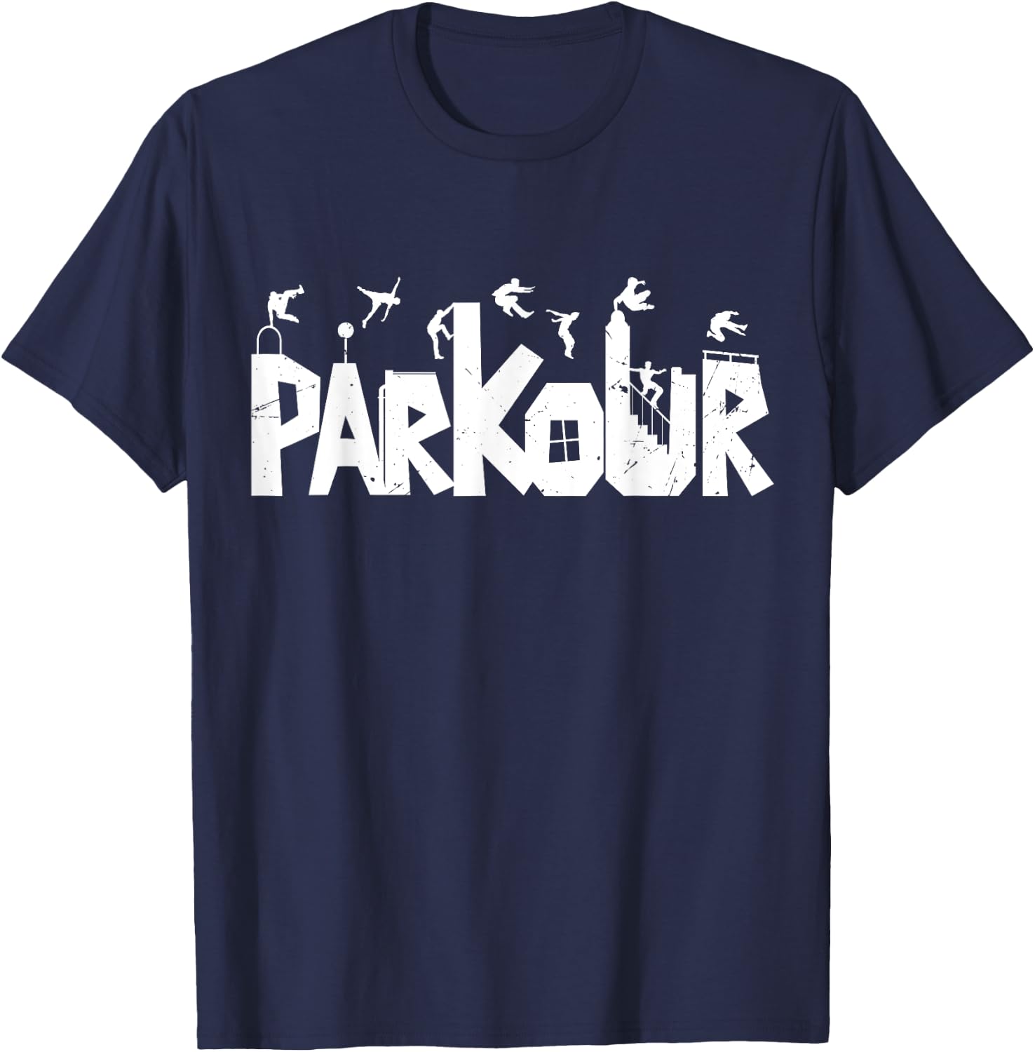 Freerunning Shirt for Parkour Runner | Parkour T-Shirt - T-Shirt | Navy