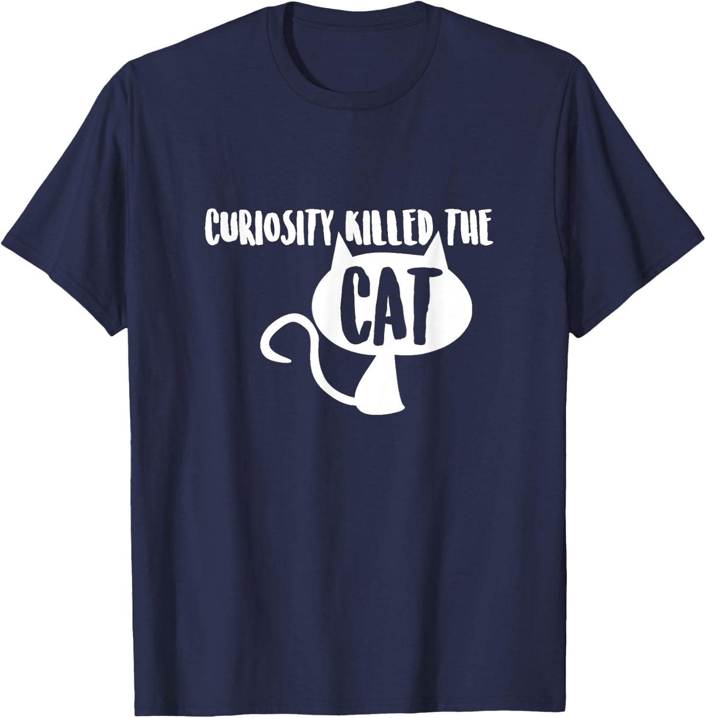Curiosity Killed the Cat T-Shirt - T-Shirt | Navy