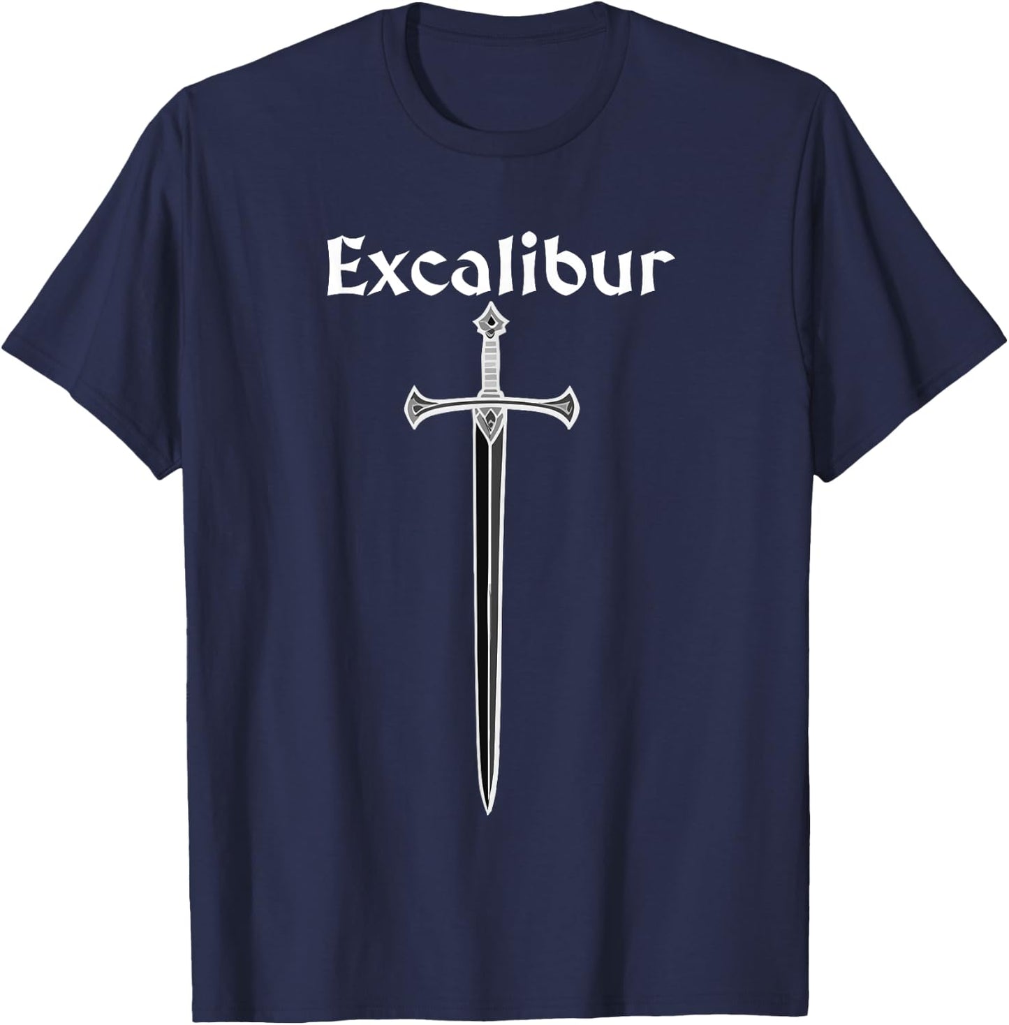 Excalibur King Arthus Sword T-Shirt - T-Shirt | Navy