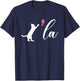 Cat Ladies For Kamala Harris For President 2024 Comma La T-Shirt - T-Shirt | Navy