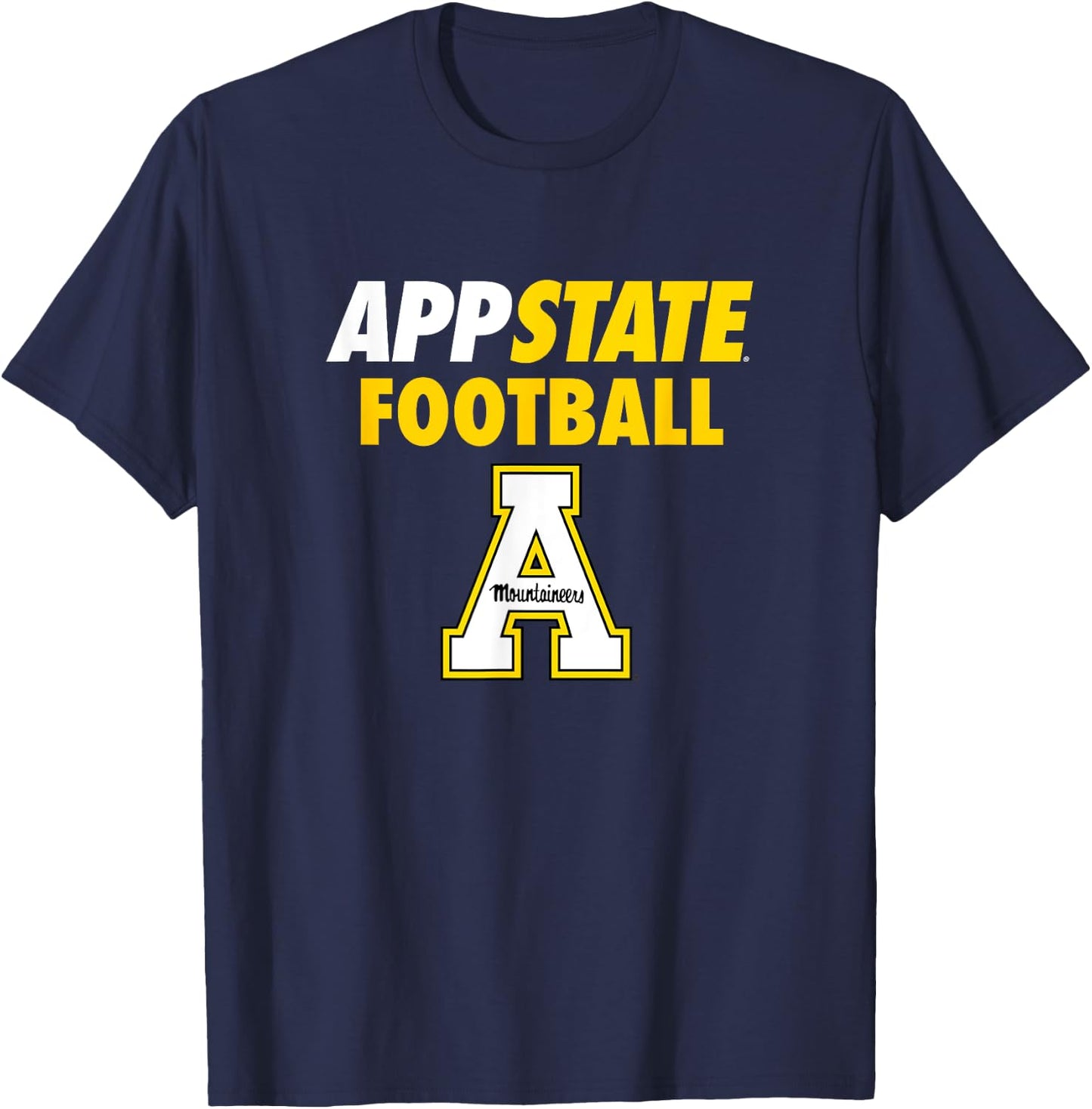 App State Football Mountaineers Sports Fan T-Shirt - T-Shirt | Navy