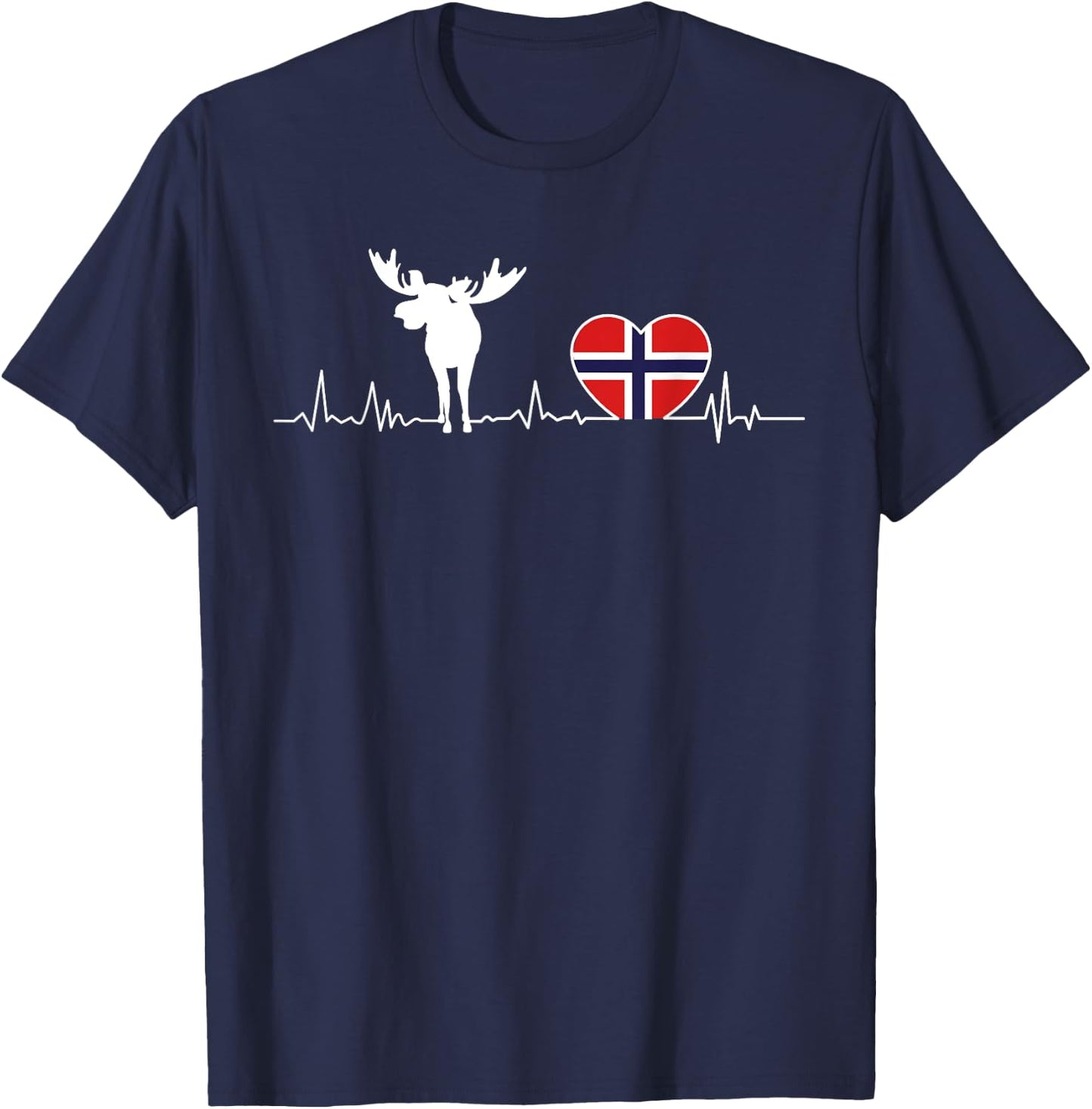 Norway Elk T-Shirt - T-Shirt | Navy