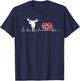 Norway Elk T-Shirt - T-Shirt | Navy